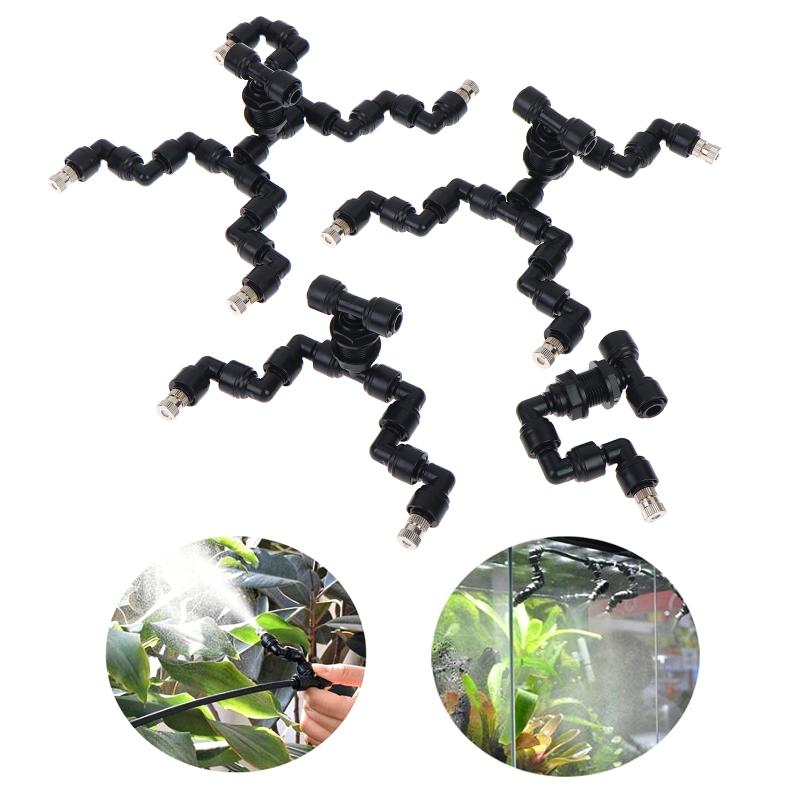 Science Bob - 4헤드 정원용 물뿌리개, 빠른 연결 노즐(0.3mm)이