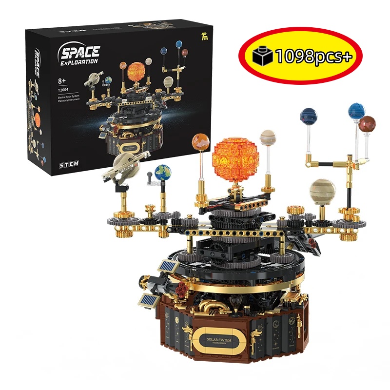 Solar System Orrery - 새로운 STEM 창의적인 전동 회전 우주