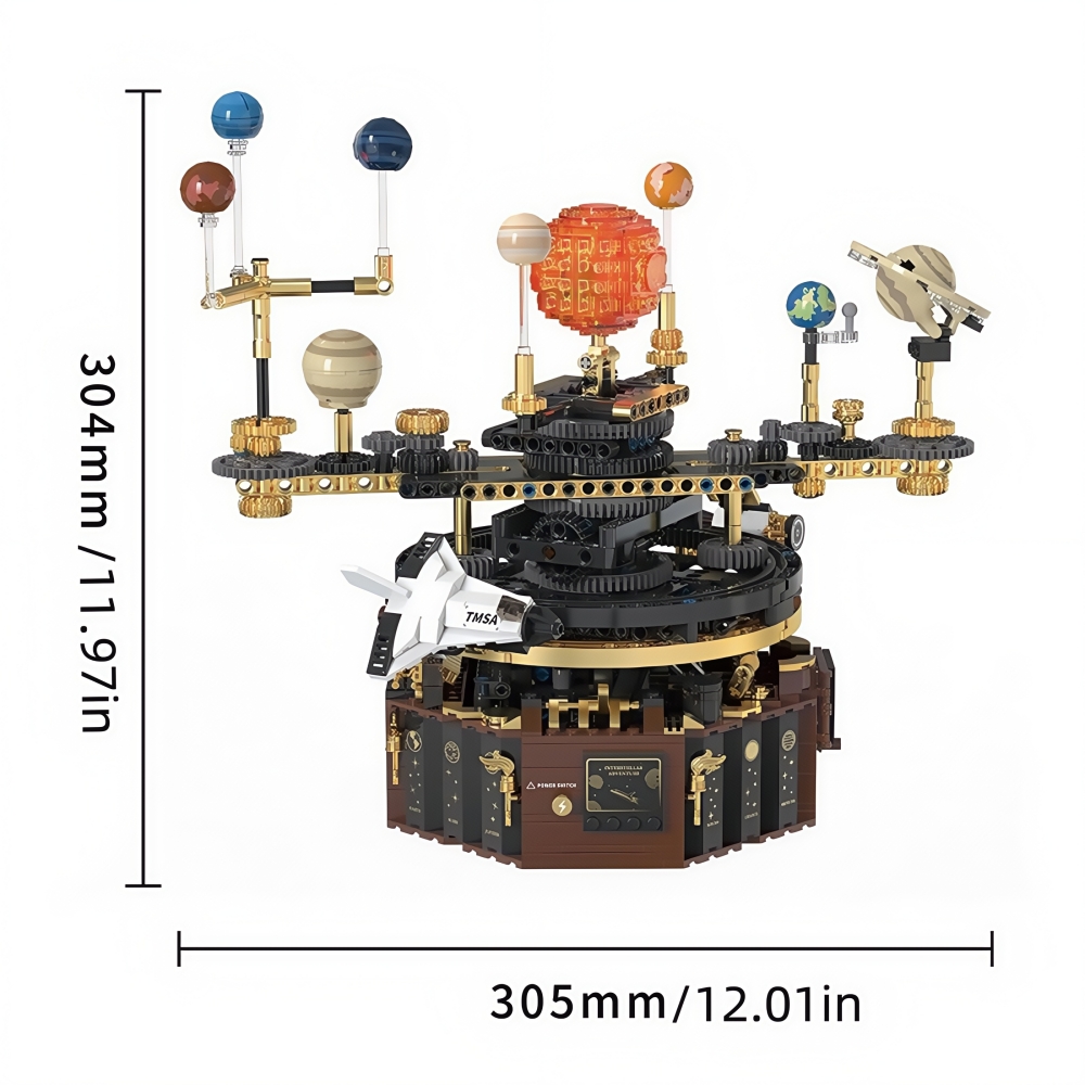 줄기 전기 회전 우주 전기 태양계 빛 빌딩 블록 태양  - Solar System Orrery 리뷰 및 가격