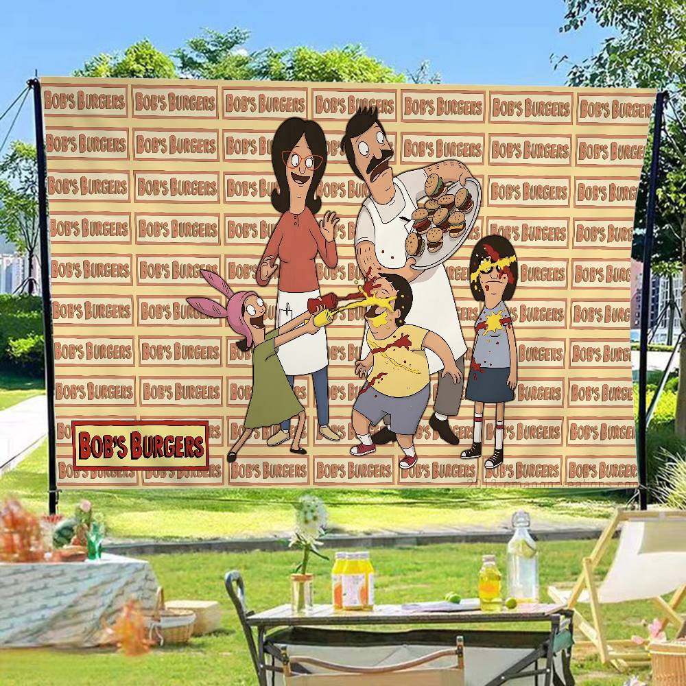 BobS-Burgers Anmie 인쇄된 대형 깃발 예 - Science Bob 리뷰 및 가격